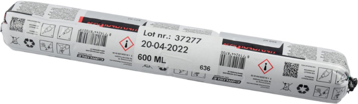 HERTALAN® afdichtingsmiddel KS96 voor EPDM-membranen 600 ml afsluitflens muurafdichtingsfolie voor het afdichten van gebouwen Afdichting Isolatiebaan Gevelbescherming | Terras Balkons Geventileerde vloeren