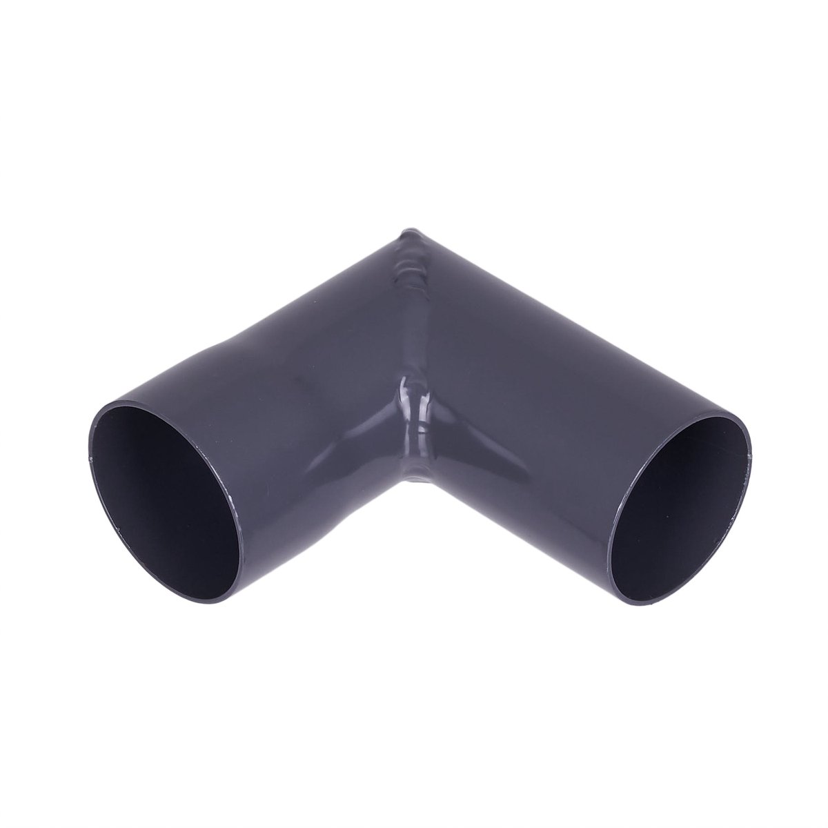 Renoplast® R50 aluminium valpijpbochten | Hoek 87º DN 40mm Grafiet | Dakgoten Regengoot Dakafvoer Randprofielen van plaatstaal | Tuinhuisje Carport Terras Balkon plug-in kanaal | goot voor dak