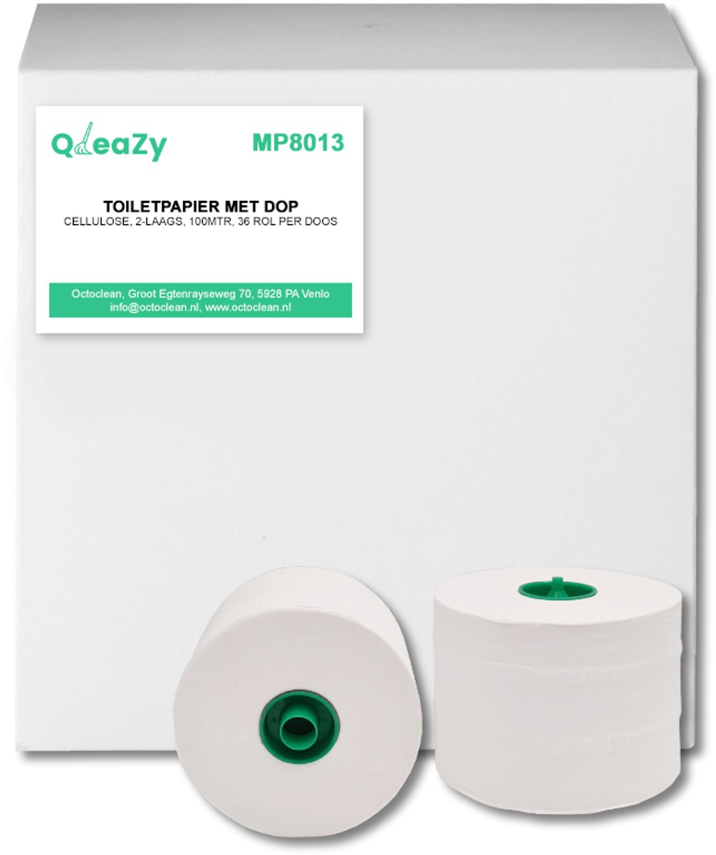 QleaZy DOPROL - Toilet Wc Papier 36 rollen - 2lgs 100meter Toilletpapier
