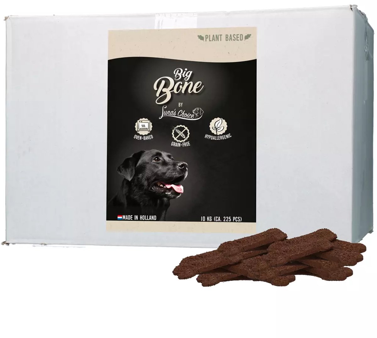 Luna’s Choice Plantaardig Snack 10 Kg – Hondensnacks – Hypoallergene Koekjes – Grootverpakking – Hondenvoer – Bone Large Luna’s Choice Plantaardig Snack 10 Kg – Hondensnacks – Hypoallergene Koekjes – Grootverpakking – Hondenvoer – Bone Large