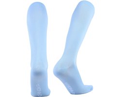 KANGKA® Compressiekousen Maat 43-46 (XXL) - Lichtblauw - Steunkousen voor Zittend en Staand Beroep - Reissokken - Compressie sokken voor Hardlopen, Wandelen, Vliegtuig