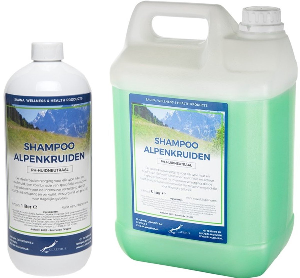 Shampoo Alpenkruiden - 1 liter + Jerrycan 5 liter