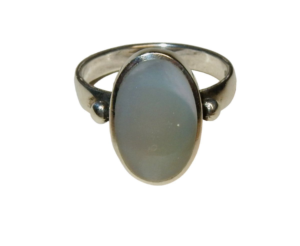 Zilveren Maansteen Ring
