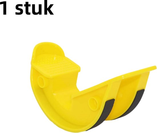 Foto: 1 stuk voetwip stretchwiel enkelhaak achillespees plantaire fascia retractor spierrek massage fitnesspedaal citroengeel