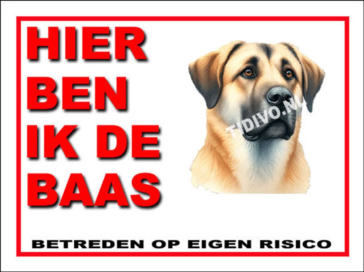 Anatolische Herder 2 – Met 4 Gaatjes + 4 Pluggen + 4 RVS Schroeven