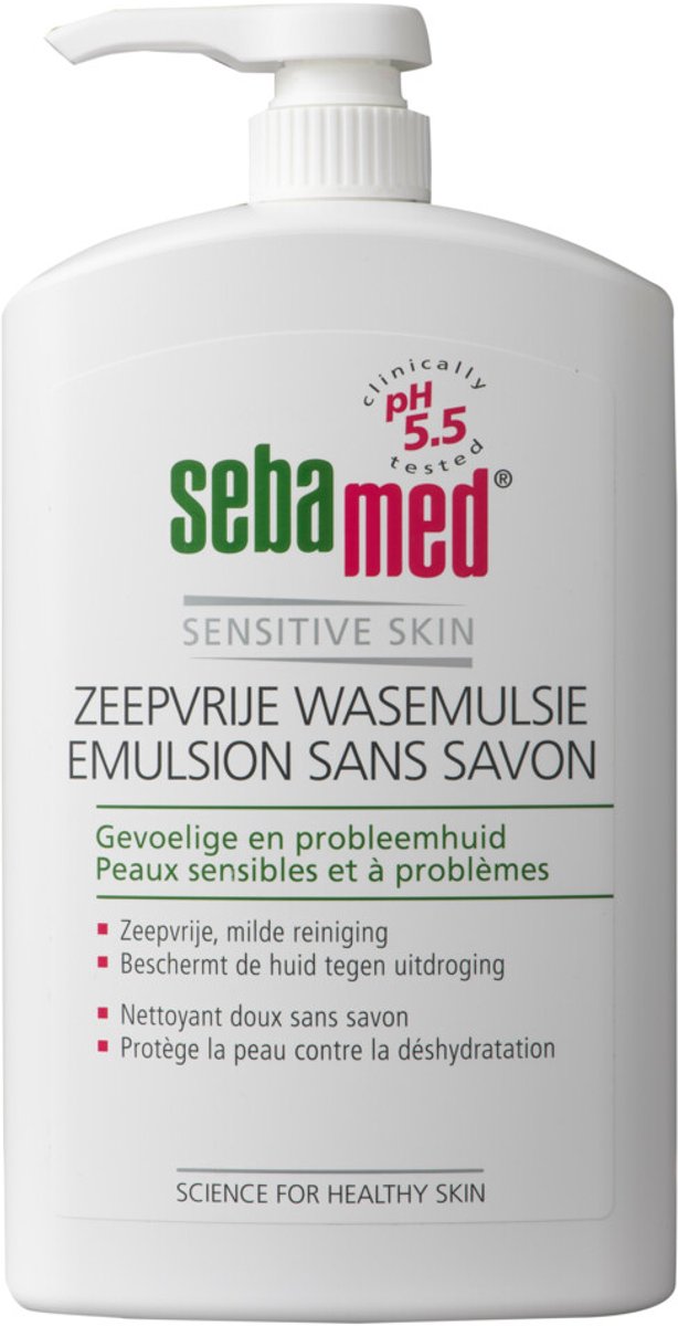Sebamed Zeepvrije Wasemulsie Pomp - 2 x 1000 ml - Voordeelverpakking