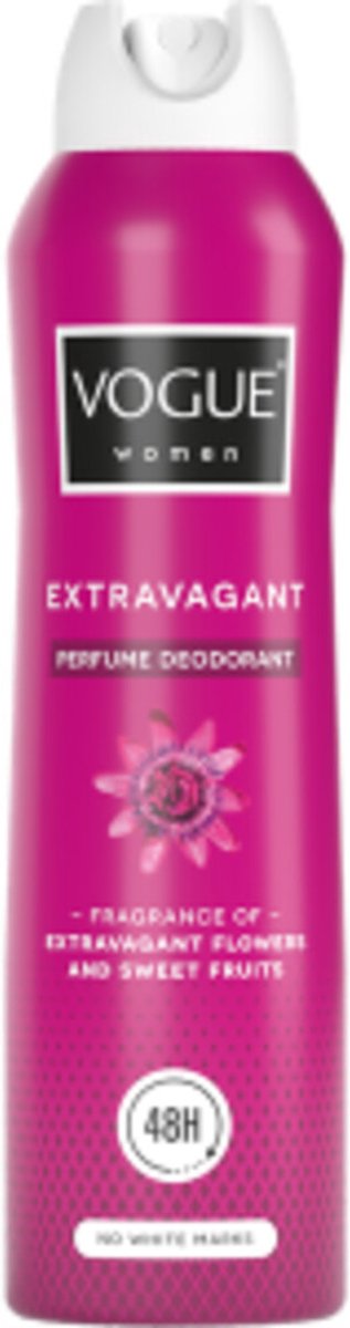 Vogue Extravagant Parfum Deodorant - 3 x 150 ml - Voordeelverpakking