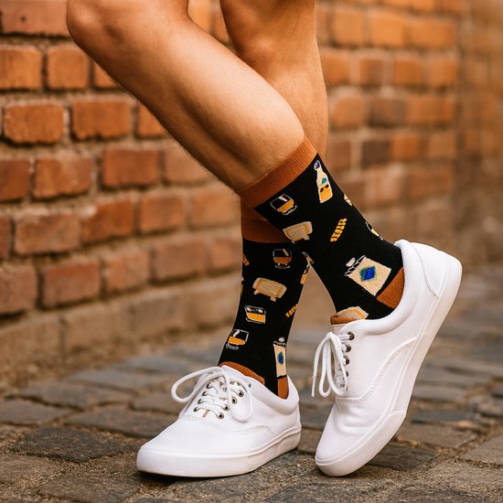 Chaussettes d'intérieur Funny Chaussettes Whiskey - Cute Home Socks AntiSlip Women and Men - If You Can Read This Whisky Boisson - 37 à 45 - Cadeau