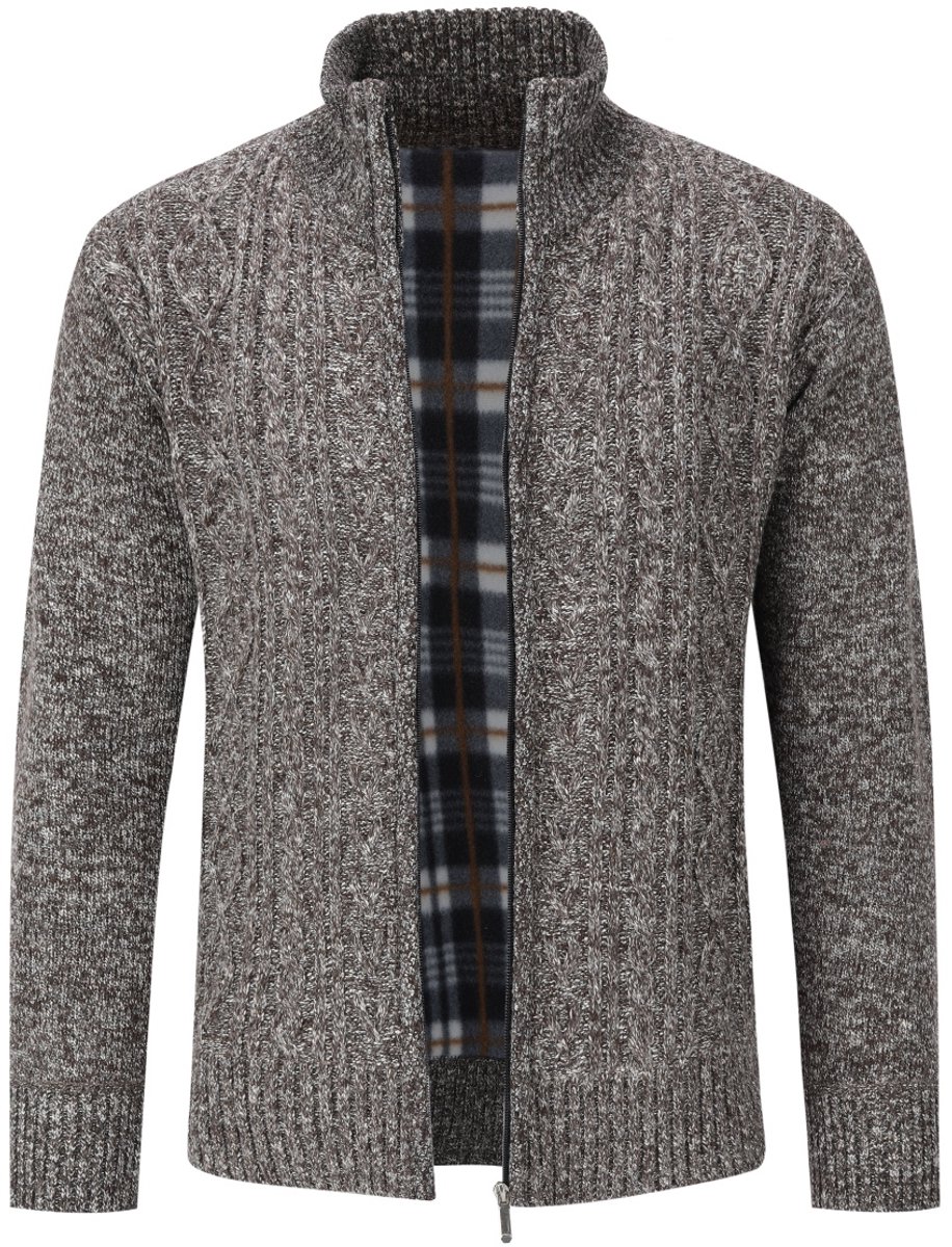 Allthemen Heren Trui Met Staande Kraag - Warme Vest - S
