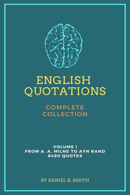 English Quotations Complete Collection: Volume I - cover