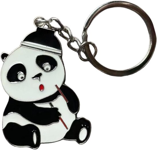 Kerstornamenten van geblazen glas, beeldjes uit de Panda