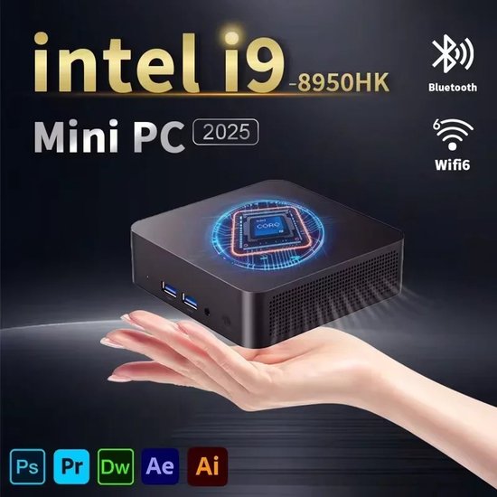 新品未使用ミニPC PC Core i9 8950hk 16GB 1TB Mini PC Intel Core i9-8950HK 16GB RAM 1TB SSD Windows 11 Pro