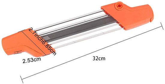 2 in 1 vijlhouder voor 3/8" kettingzaagketting P Ø 4,0 mm — afbeelding 2