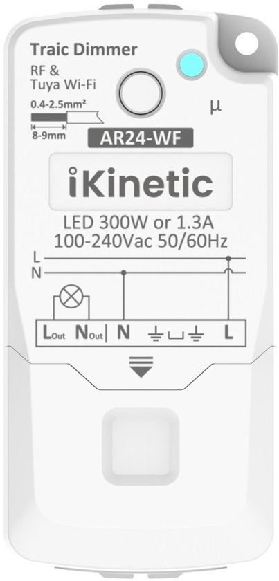 HYHIOTS RF433 Draadloze schakelaarset, draadloos, 230 V draadloze zender-veiligheidsschakelaar en ontvanger-controller, 10 A, draadloze schakelaar, wandlichtschakelaar, touch-lichtschakelaar, licht