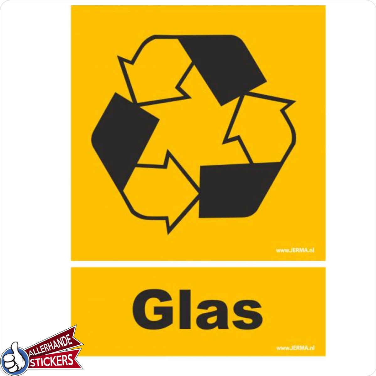 Glasbak sticker | bol