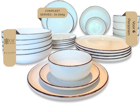 Bavary Beige serviessets kopen? ✔️ Tot 60% korting