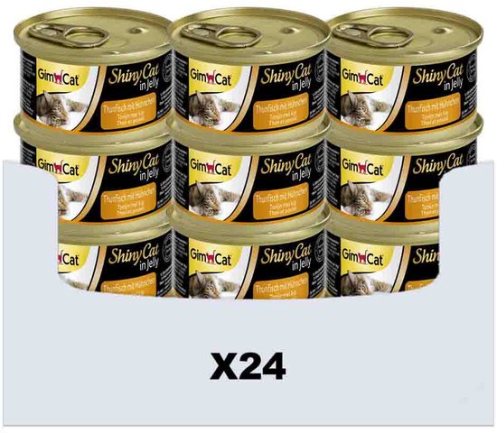 Shinycat Kattenvoer - Tonijn/Kip - 70 gr – 24 stuks