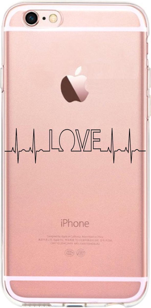 Apple Iphone 6 / 6S Siliconen cover hoesje love ritme