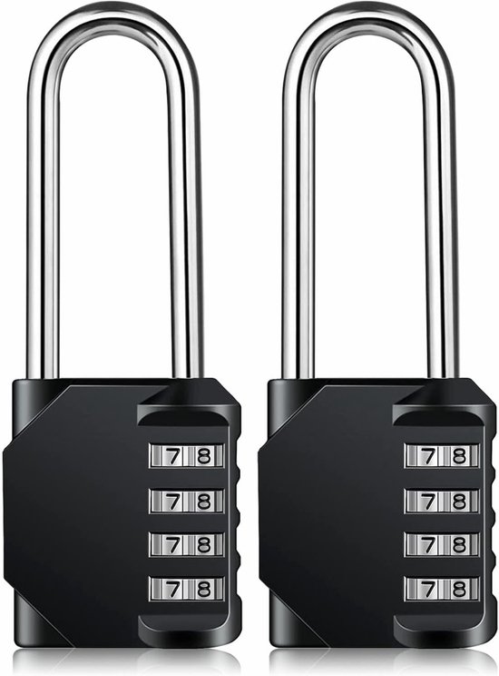 6 stuks cijferslot, hangslot met cijfercode, kofferslot, cijferslot, 3 6 stuks cijferslot, hangslot met cijfercode, kofferslot, cijferslot, 3
