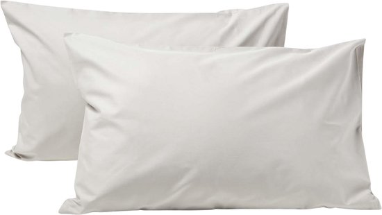 Twinzen® Kussensloop 40x60 (Set van 2) - 100% Katoen Jersey 150 GSM - Antraciet - Kussensloop 40x60 - Kussenhoes met ritssluiting - Oeko-Tex gecertificeerd