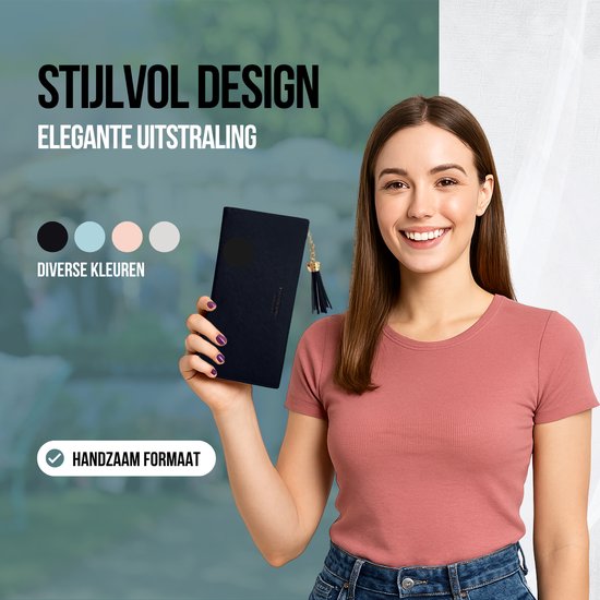 Portefeuille ZILOU® avec fermeture éclair - Elegant - Femme - Cuir artificiel - Grijs