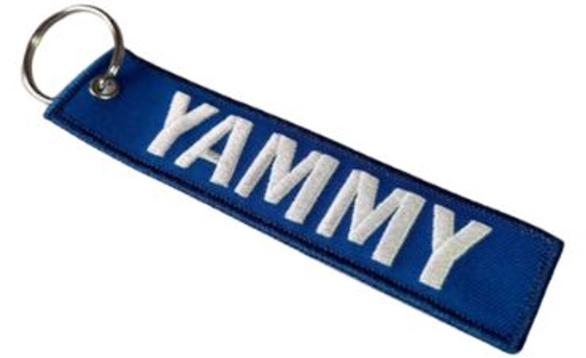 Yammy sleutelhanger blauw - Yamaha sleutelhanger - Motor sleutelhanger - Motorrijder kado cadeau - Yamaha MT 07/09/10 - Yamaha R6/R1 - Yamaha Tracer
