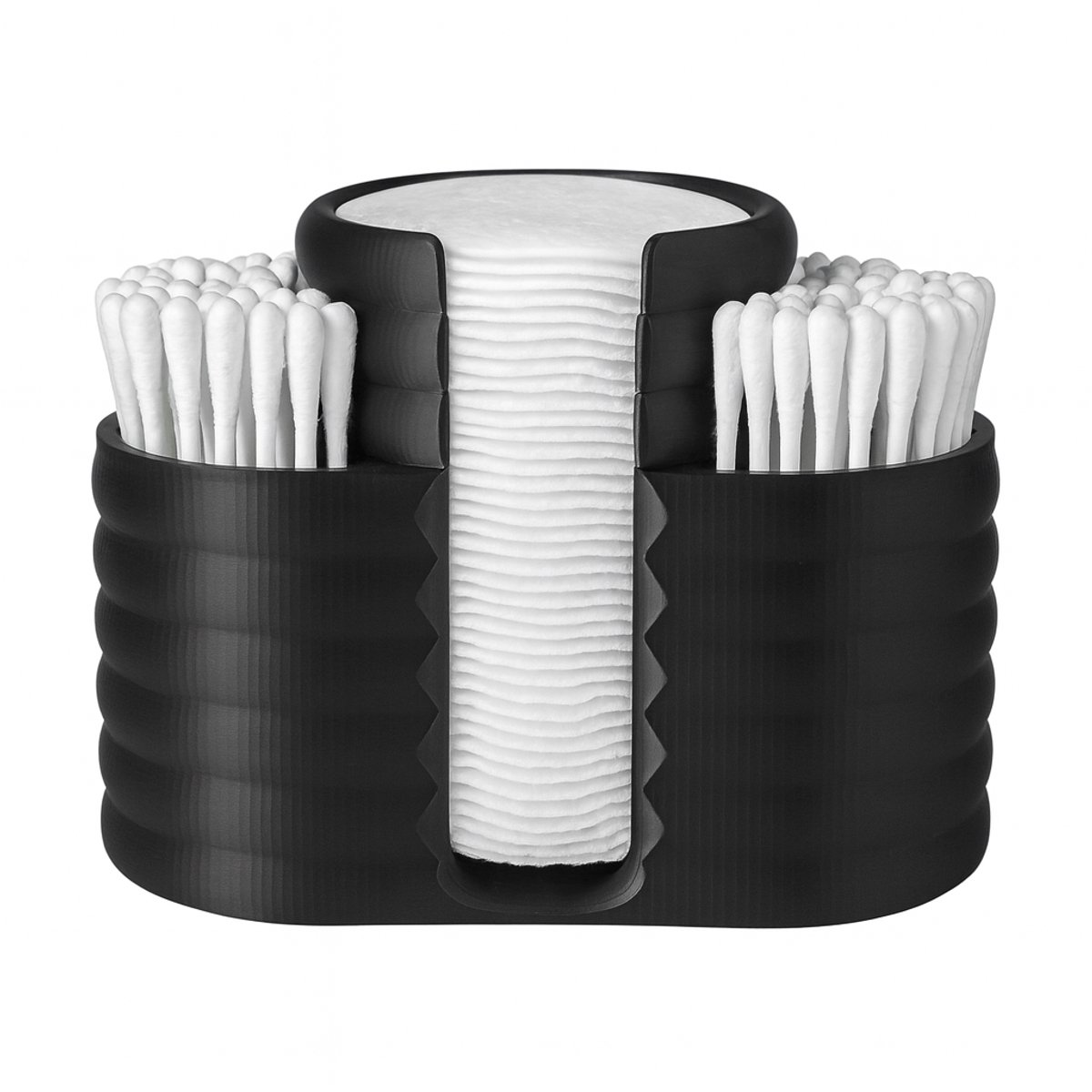 Harsen Wattenschijfjeshouder Voor Badkamer, Elegante En Compacte Houder Harsen Wattenschijfjeshouder Voor Badkamer, Elegante En Compacte Houder