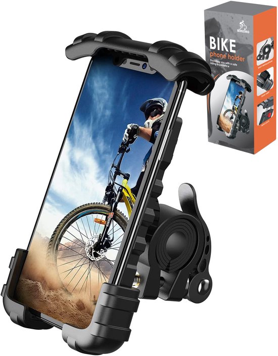 BikePro Support de téléphone universel pour vélo - Rotation à 360 degrés - Support de téléphone portable - Convient également pour scooter et moto