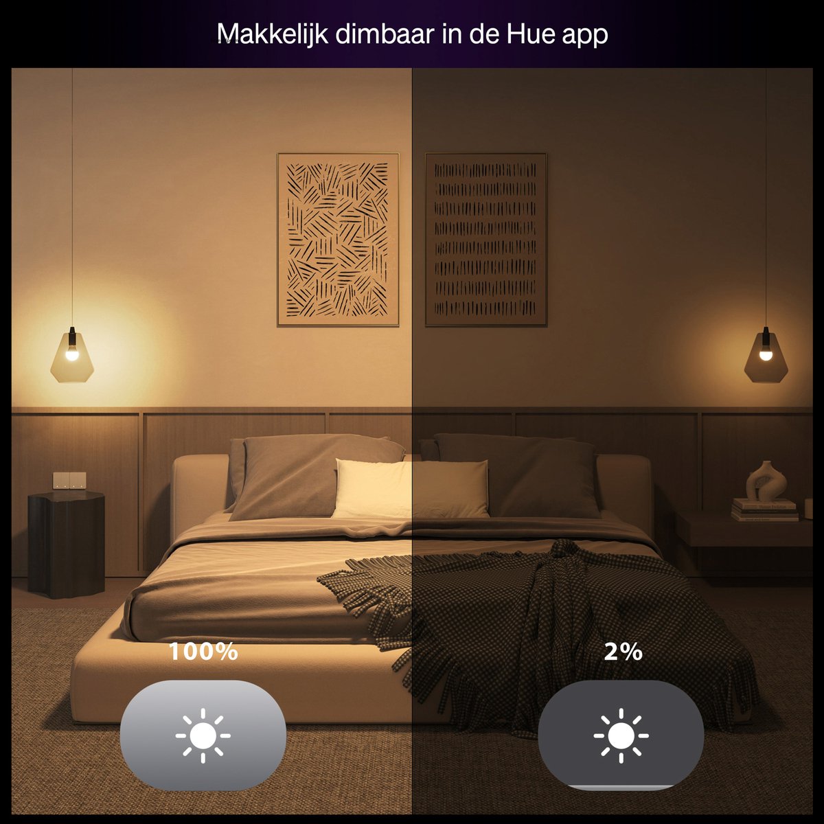 Philips Hue Essential starterkit - wit en gekleurd licht - 1 Bridge - 2 lampen A60 — afbeelding 7