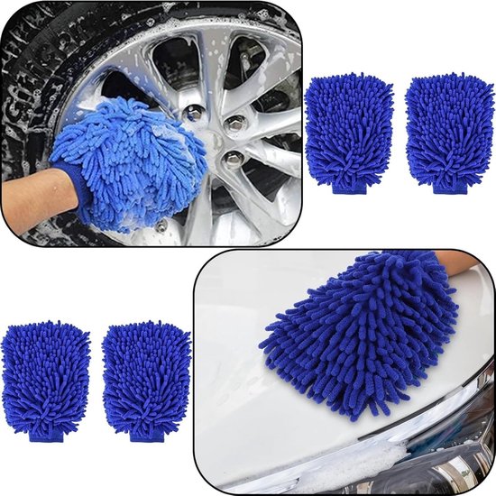 Cadeaupakket Voor De Auto 7 Delig Wasborstel Met Slangaansluiting Velgenborstel Washandschoen Spons En Microvezel Doeken Compleet Autowas Pakket