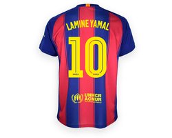 Lamine Yamal FC Barcelona Thuis Shirt Kinderen - Maat 116 t/m 164 - Voetbalshirt - Jongens & Meisjes - Officiële Merchandise - La Liga - 100% Polyester