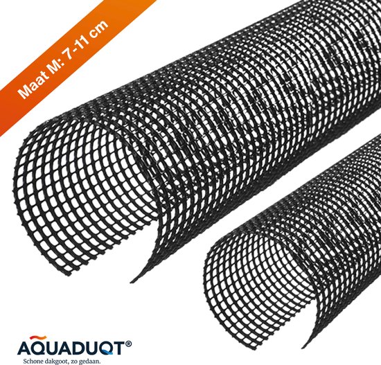 Aquaduqt Gootdrain M - Bladvanger - ⌀ 7-11 cm - 2 meter - Dakgootbeschermer