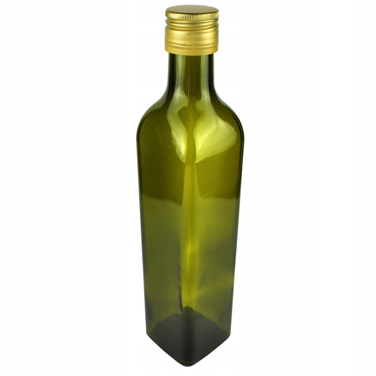 Marasca glazen fles 500 ml met zwarte "non-drip" dop - olijfolie en kruiden