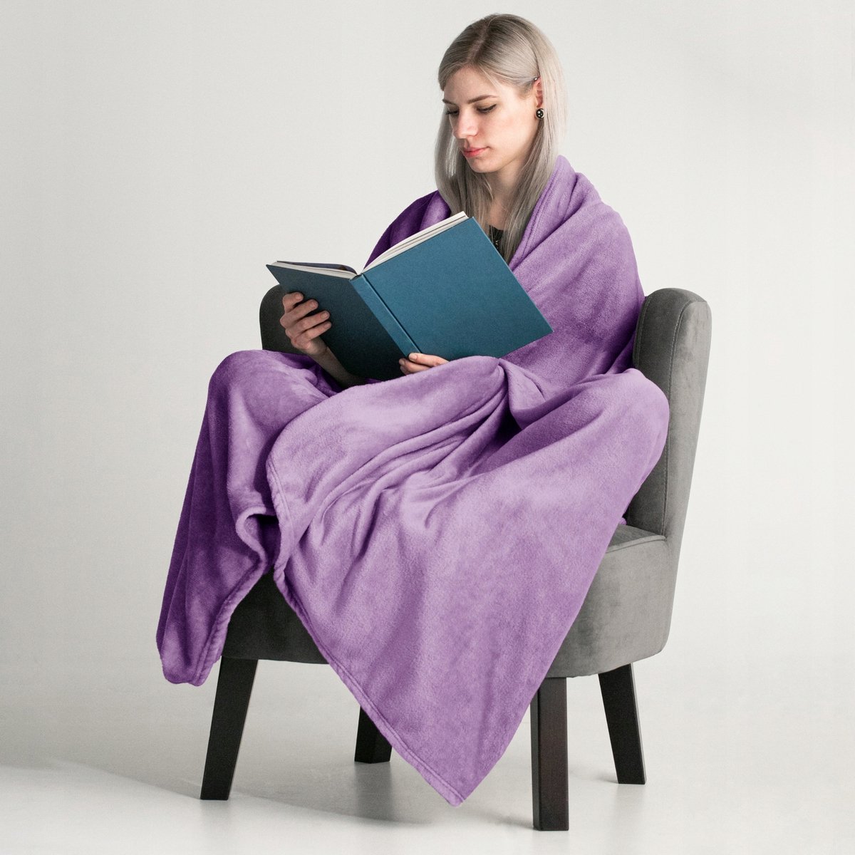 Luxe Plaid Deken 220x240cm - Zacht & Stijlvol - Lila