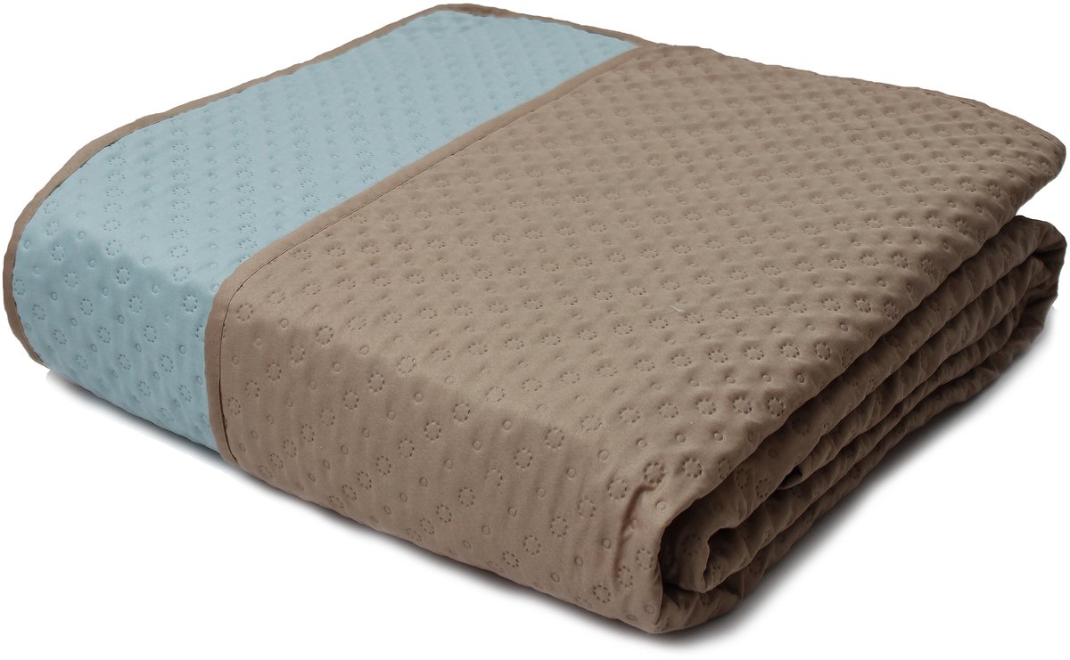 Dubbelzijdige Gewatteerde Plaid 200x220 cm - Luxe Slaapkamer Decoratie
