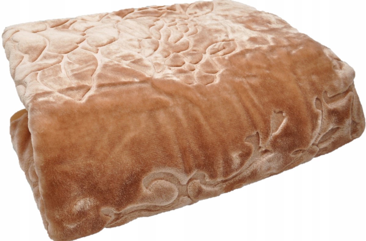 Elway dikke acrylplaid 160x210cm - Warm en stijlvol beige