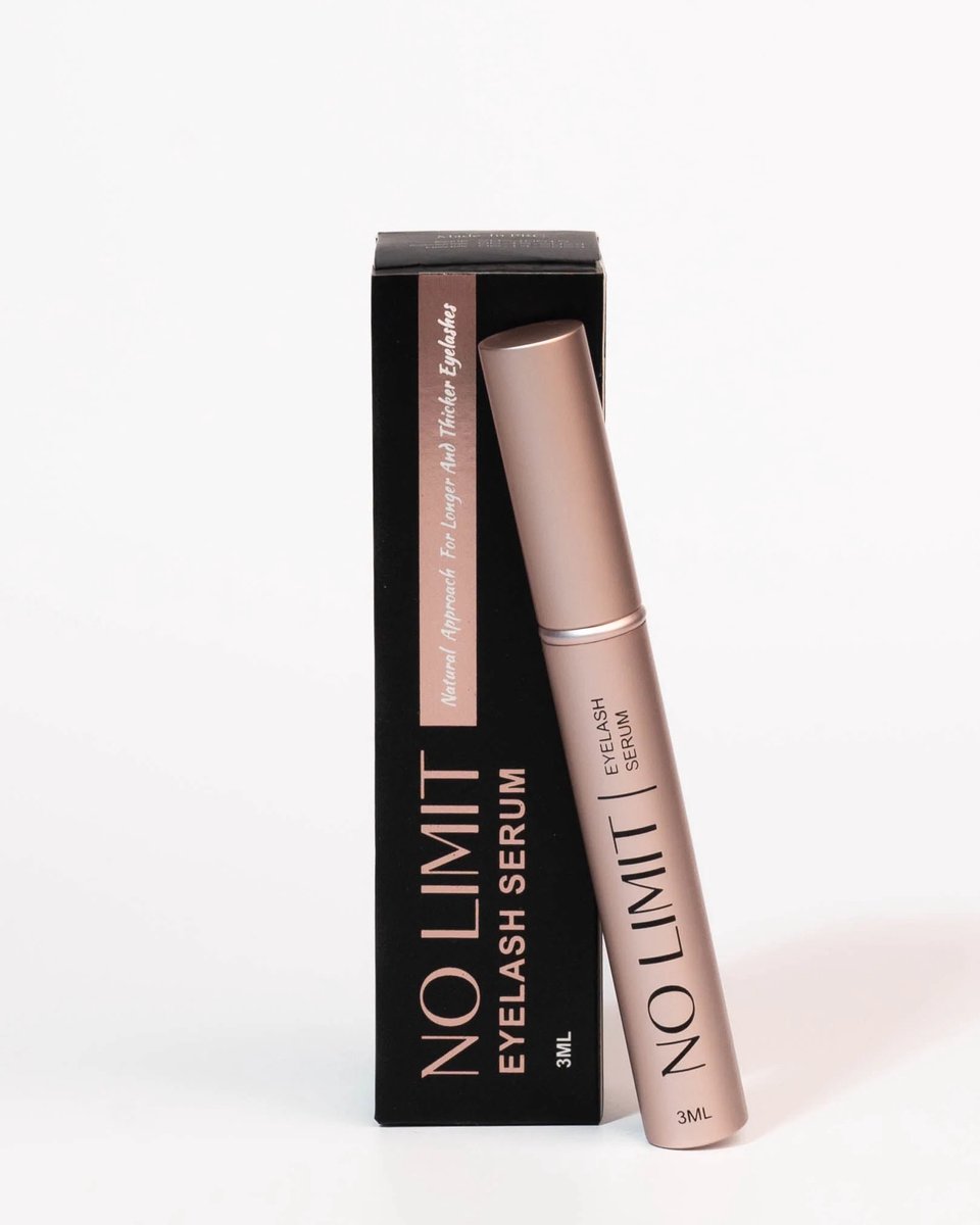 No Limit eyelash serum natural with money back guarantee