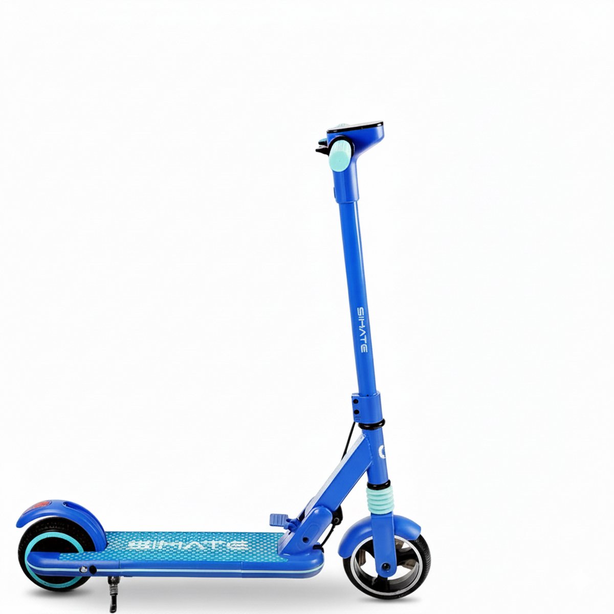 Elektrische Kinderstep SIMATE S3 130W 14 km/u 6-12 jaar Inklapbaar LCD-display Rubberbanden IPX4 Blauw - Afbeelding 2
