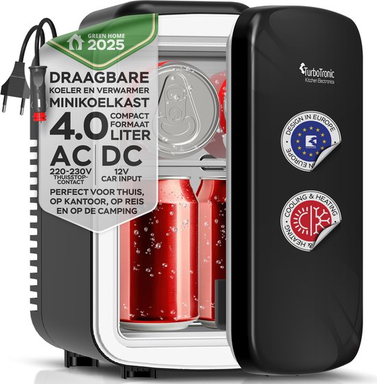 Turbotronic EC4 mini koelkast – 4 liter – 12V