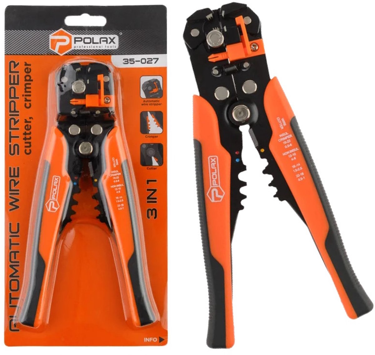 Automatische kabelstripper 3-in-1, 200mm
