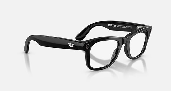 Ray-ban Wayfarer Meta Gen 2 Fotochromatische Zonnebril Zwart Transitions Graphite Green/CAT1-3 / 53 Man,Vrouw