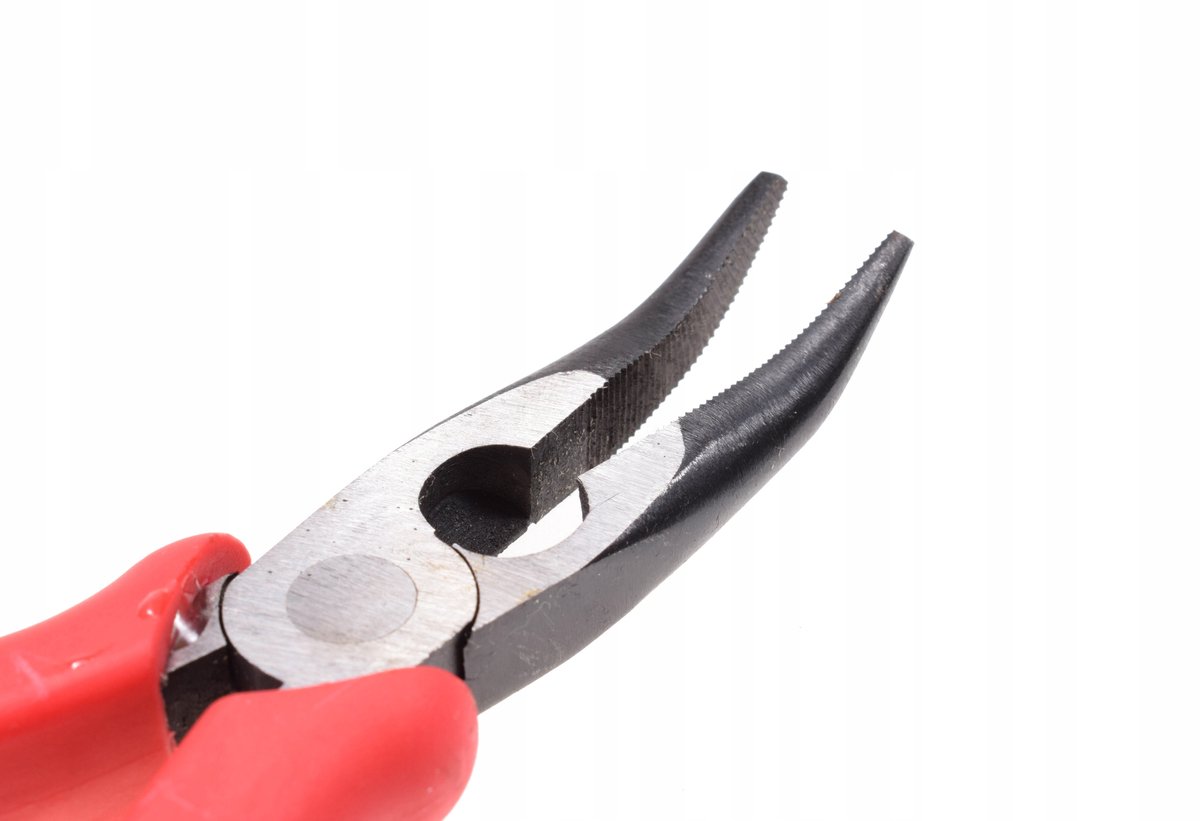 Verlengde Ronde Tang 200mm - Gebogen Kniptang met Soft Grip