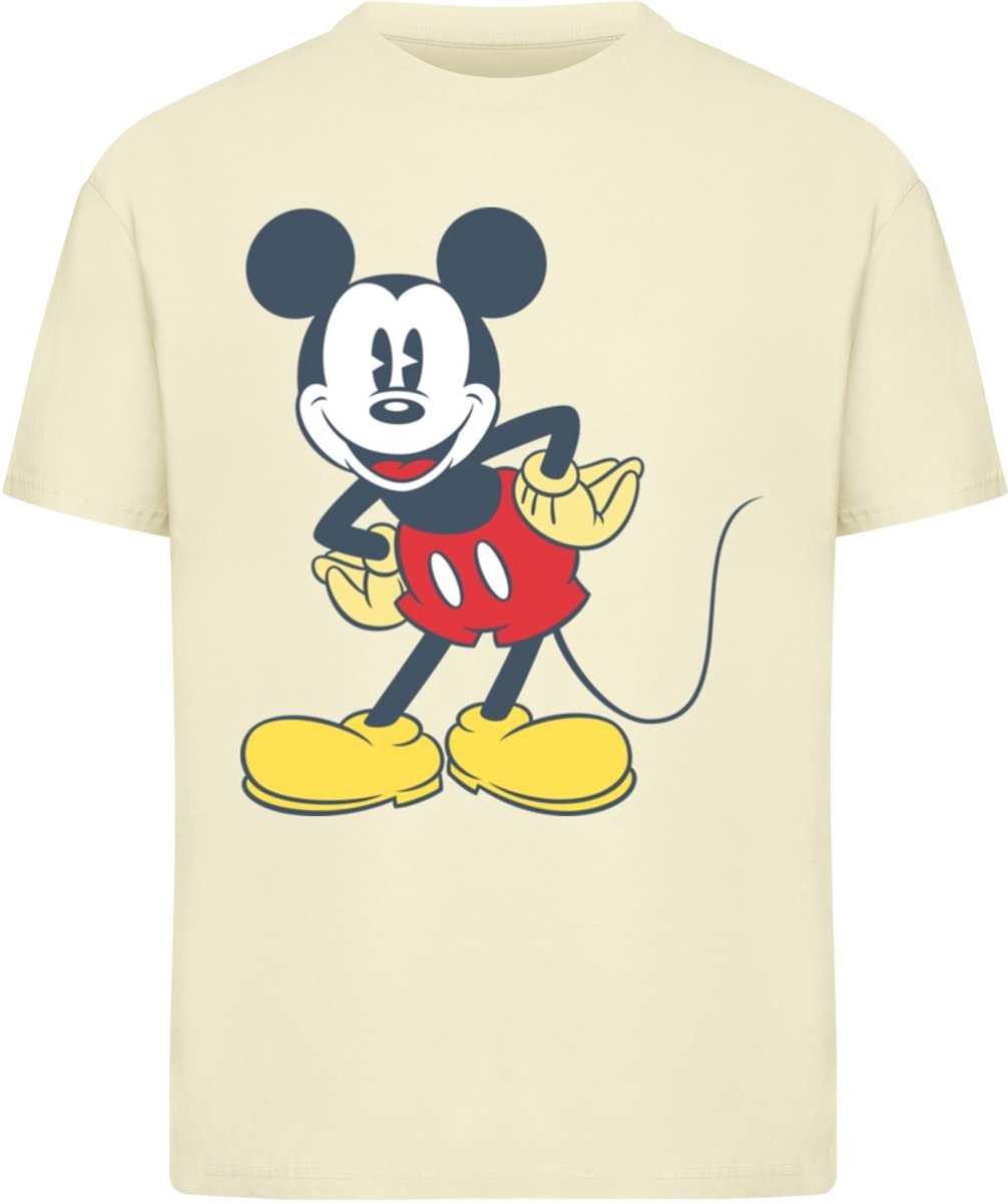 Merchcode T-Shirt Mickey Vintage Pose Tee MC1265 Softyellow-XL