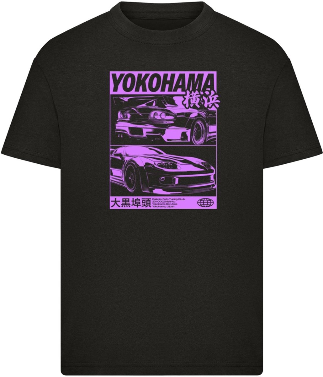 Mister Tee Kids Yokohama Race Kinder Tshirt Kids 158/164 Zwart