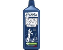 Jacques Briochin Vloeibare zwarte zeep met lijnolie – Multifunctioneel – Reinigt, voedt, beschermt en laat glanzen – 99% natuurlijke ingrediënten – Recyclebare fles – Gemaakt in Frankrijk – 1 L