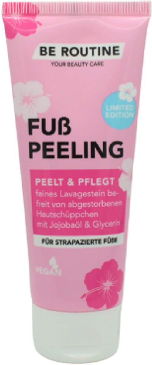 Be Routine Voetpeeling | 1x 75ml - Met Lavagesteente, Jojoba & Glycerine | Exfoliërende Voetscrub - Limited Edition