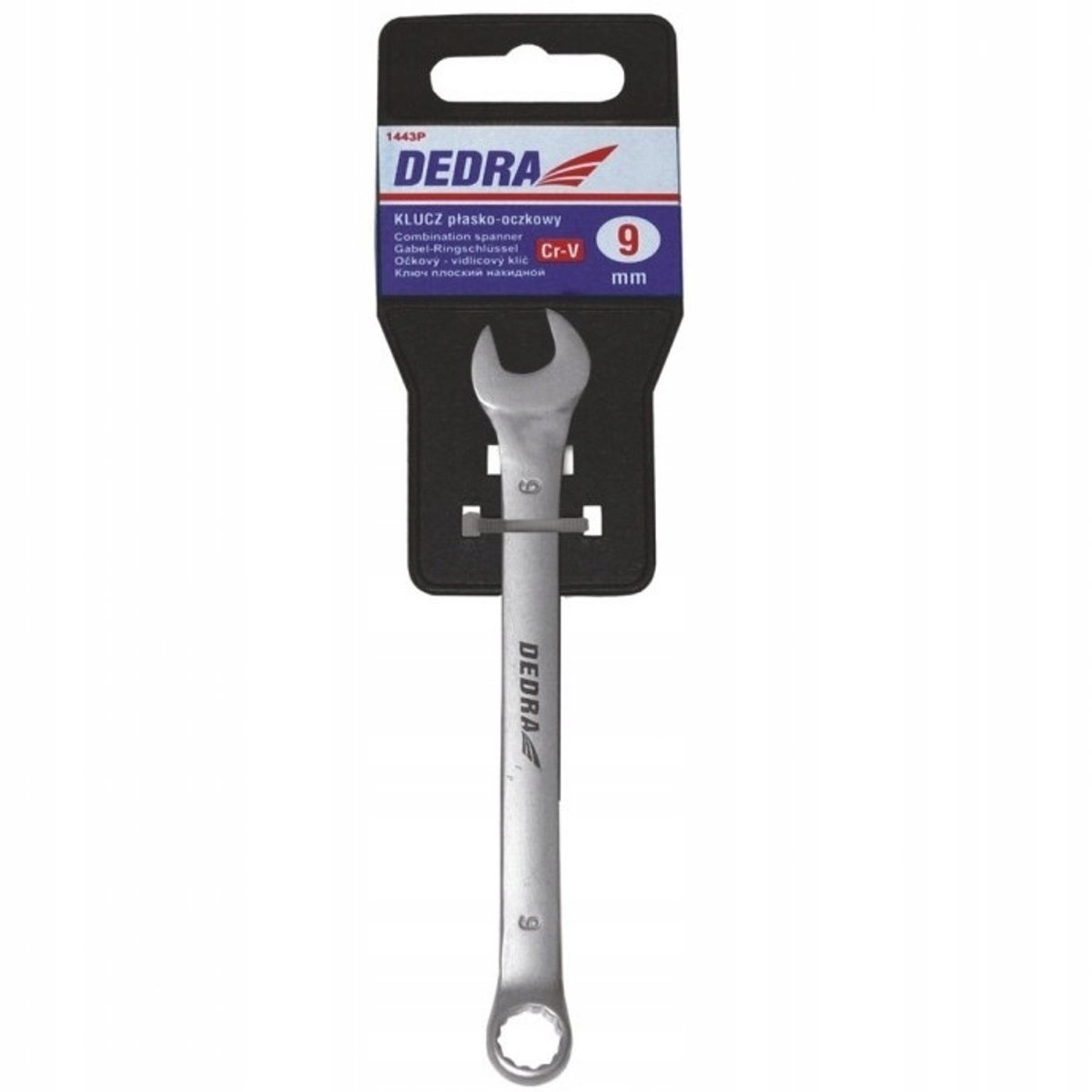 Dedra Ring- en steeksleutel 11 mm CrV met ophanging