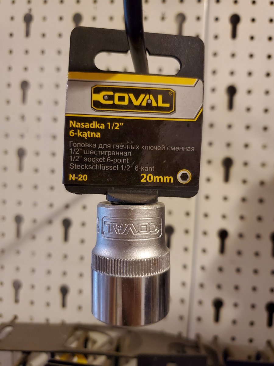 Coval Doplagssleutel 1/2" 20.0mm CrV Staal