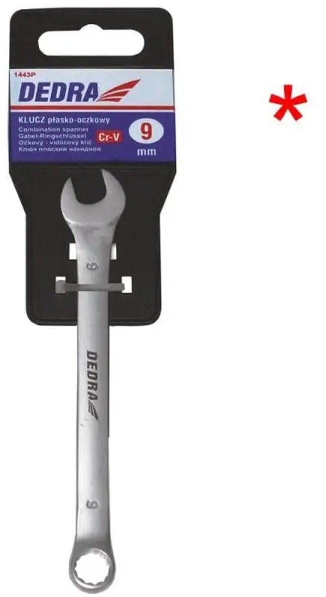Dedra Ringsteeksleutel 19mm CrV - Duurzaam en efficiënt
