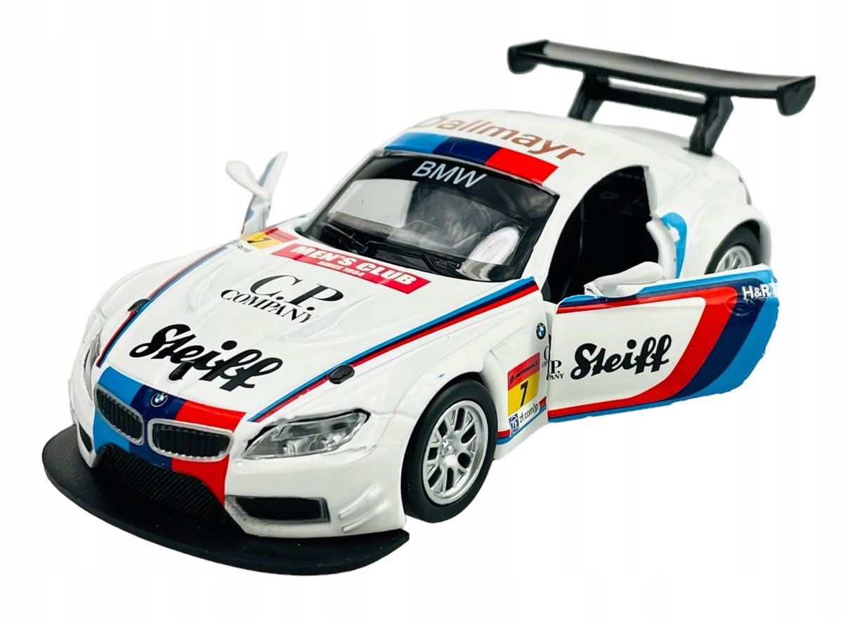 MSZ BMW Z4 GT3 Wit Metaal Modelauto 1:38 - Nieuw